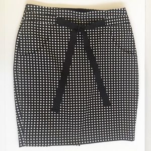 The Limited Brown&White Polka Dot Pencil SZ-0